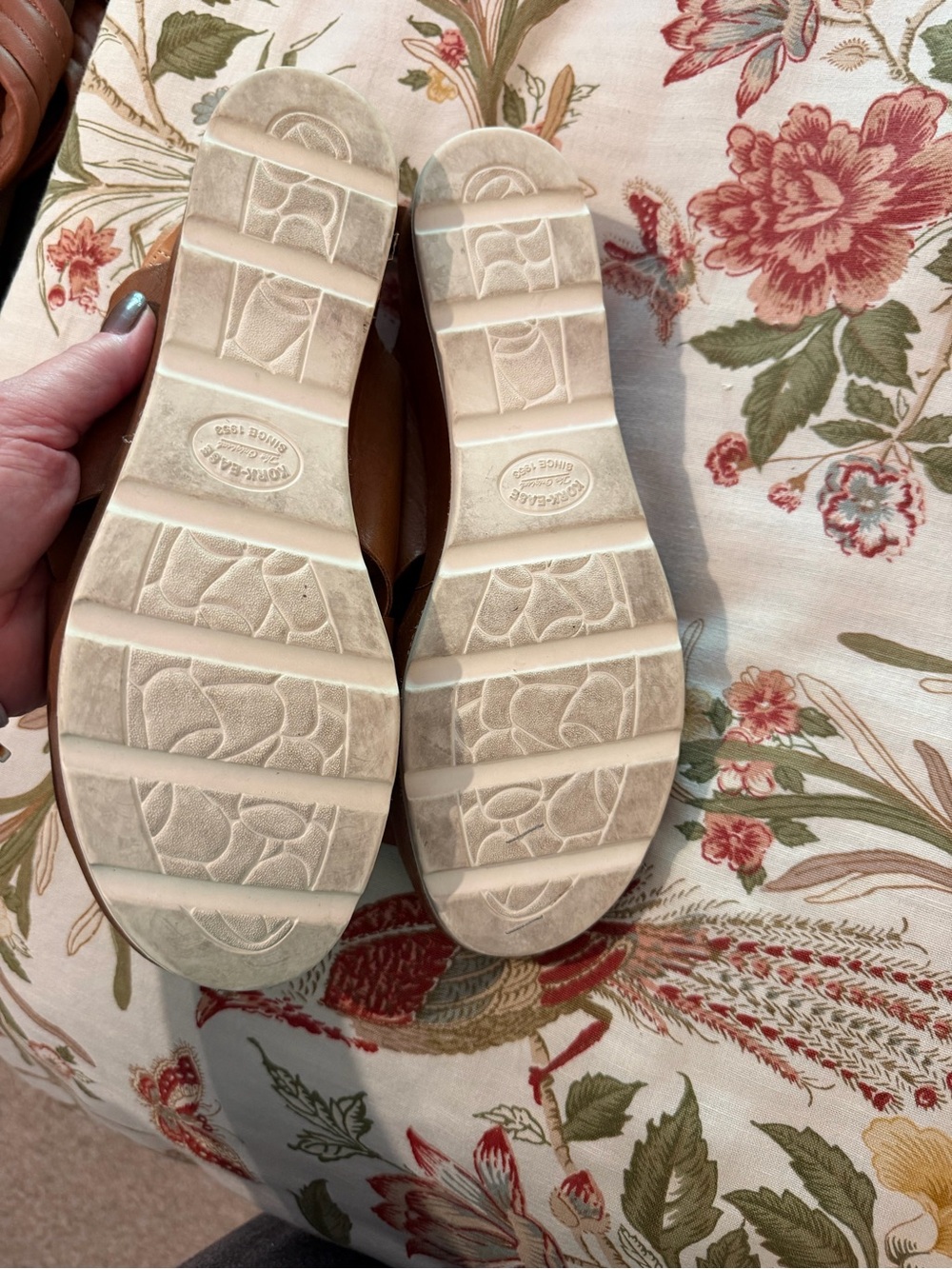 Kork-Ease Brown Leather Crisscross Cork Footbed Sandals - Picture 4 of 5